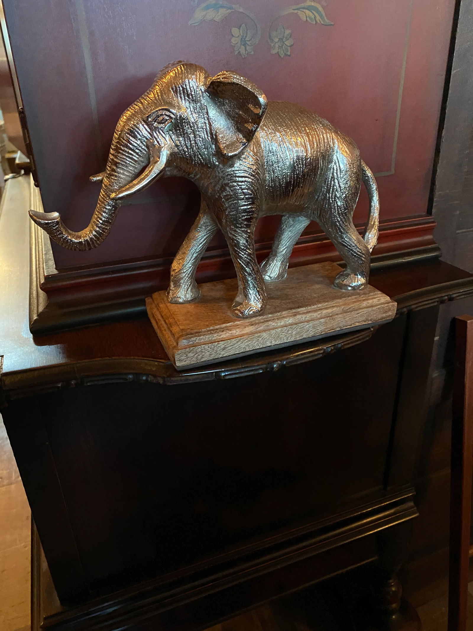 Silver Plated Metal Elephant - 4