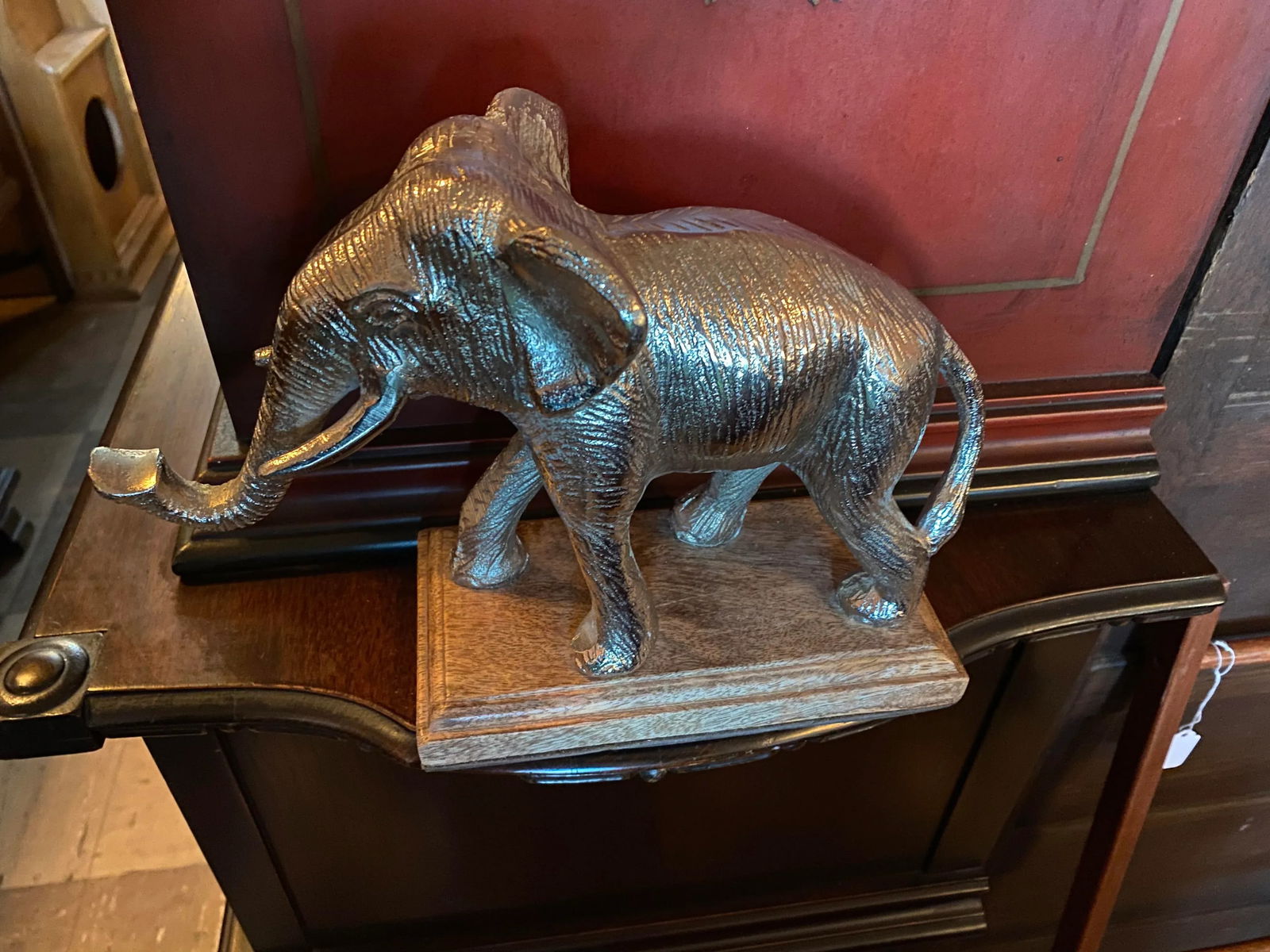 Silver Plated Metal Elephant - 5