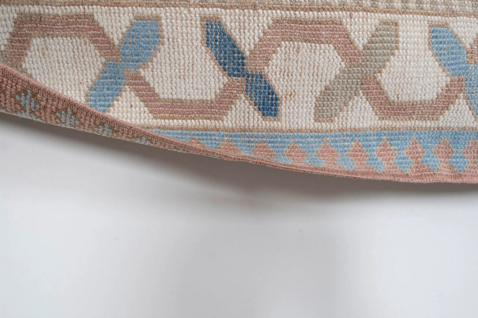 Vintage Anatolian Oushak Kars Runner 2'7" X 12'6" - 11