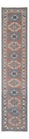 Vintage Anatolian Oushak Kars Runner 2'7" X 12'6"
