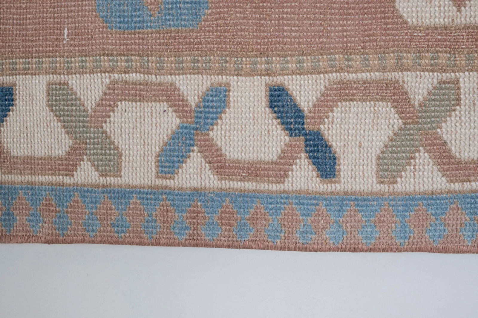 Vintage Anatolian Oushak Kars Runner 2'7" X 12'6" - 8