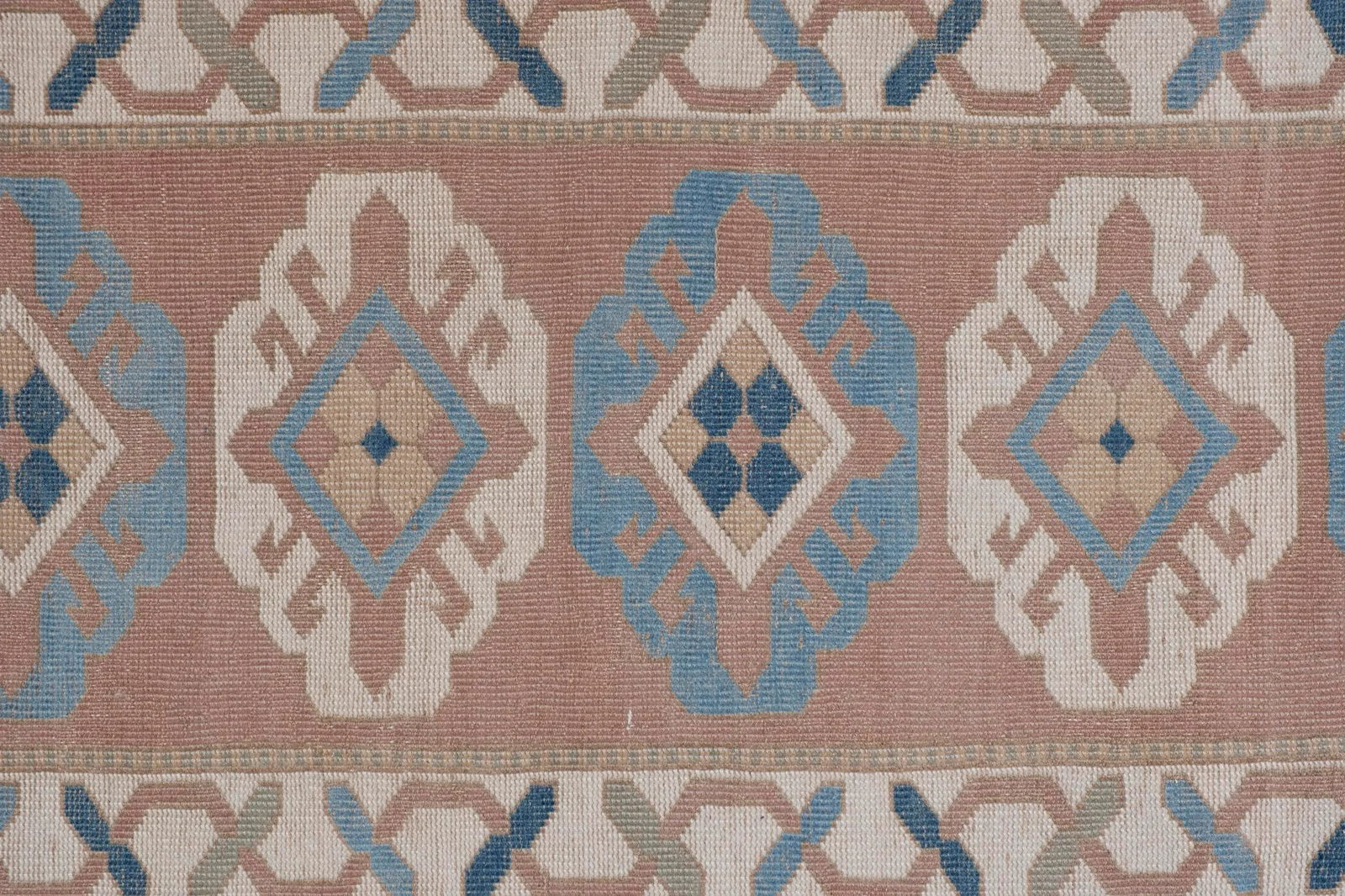 Vintage Anatolian Oushak Kars Runner 2'7" X 12'6" - 9