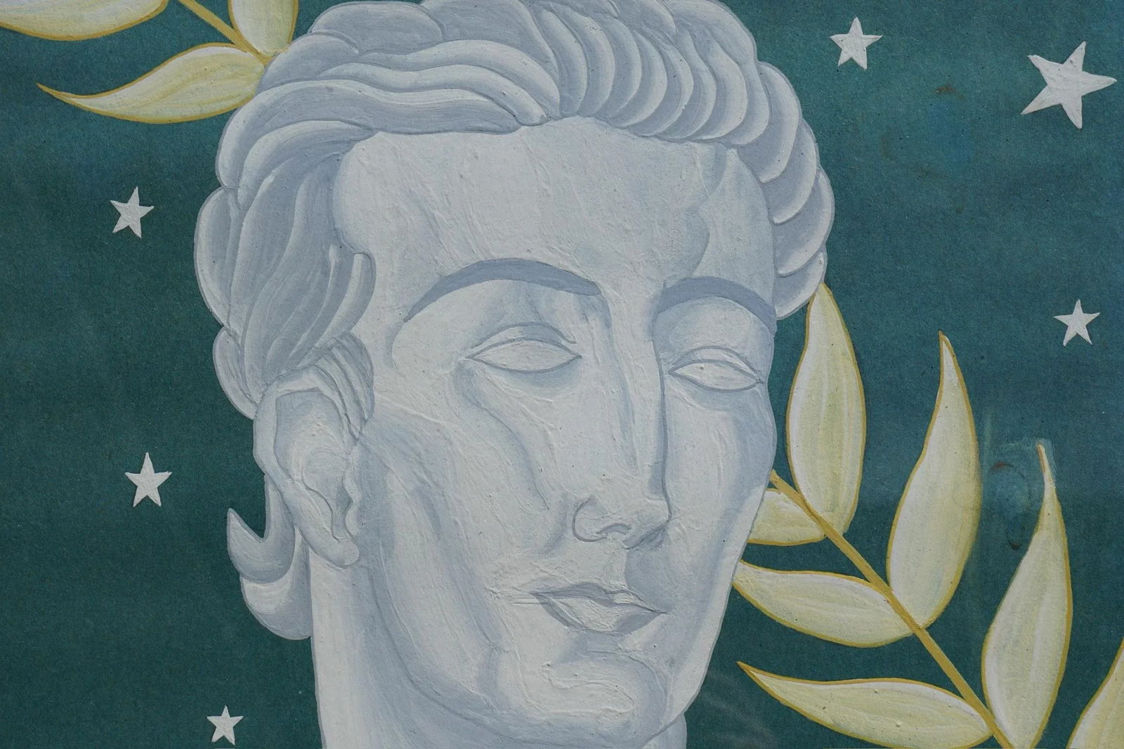 Framed Greek Neoclassical Portrait Painting, Artist Signed - 6