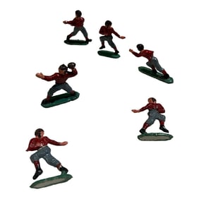 1970s Vintage Football Cake Toppers- Set of 6