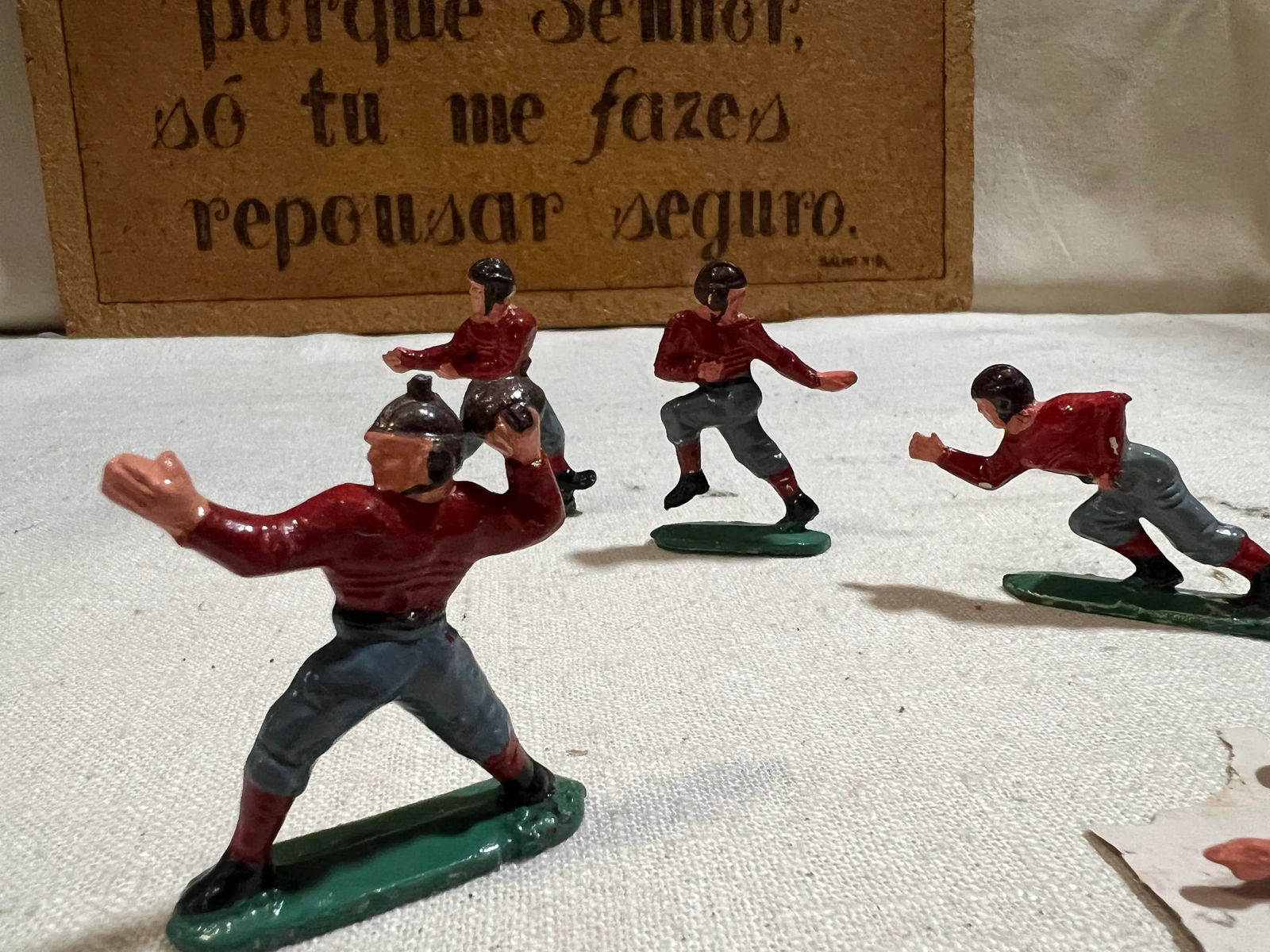 1970s Vintage Football Cake Toppers- Set of 6 - 2