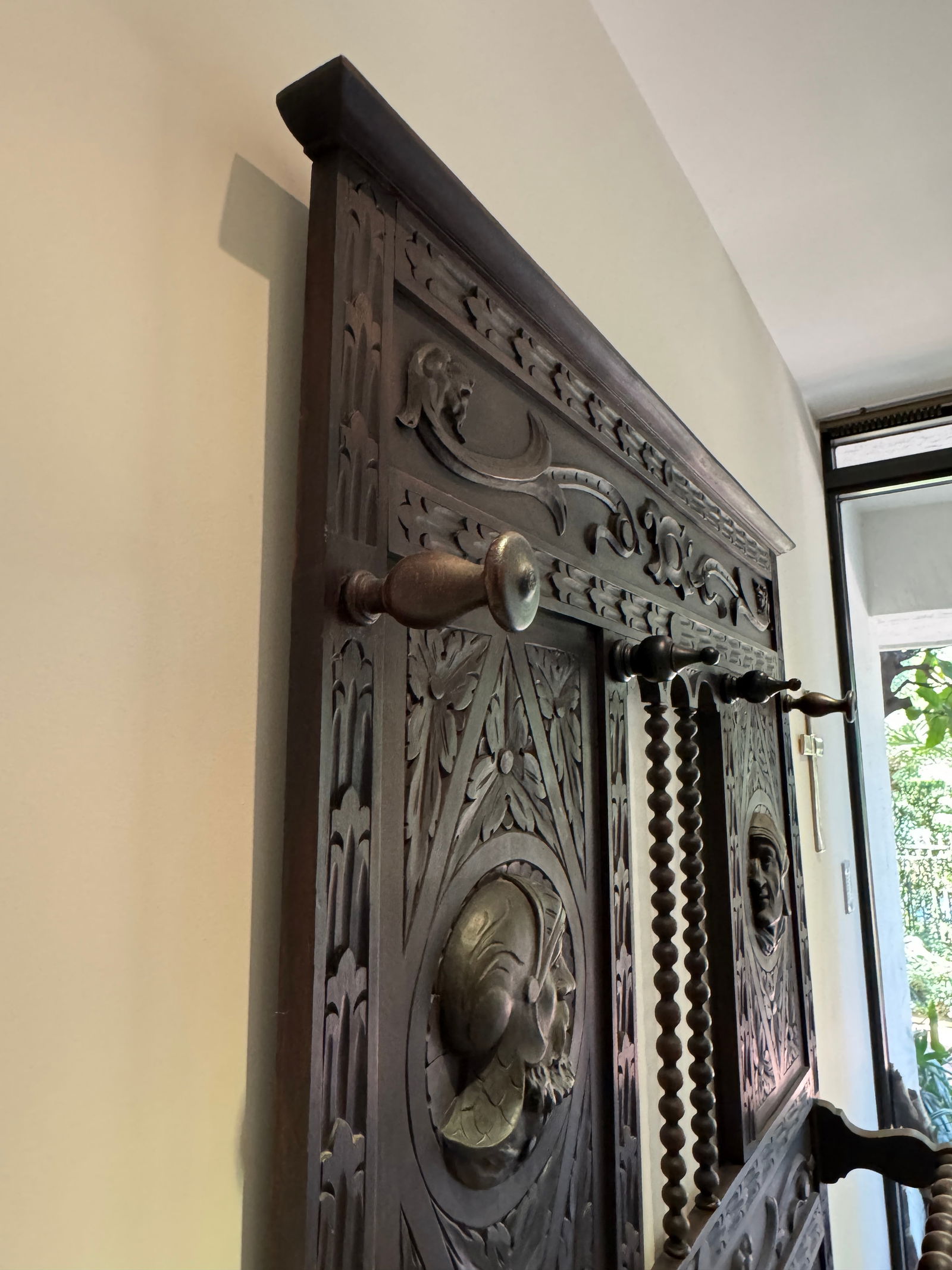 Entrance Hall Tree/Coat Rack/Umbrella Stand, 19th Century French Gothic Revival - 4