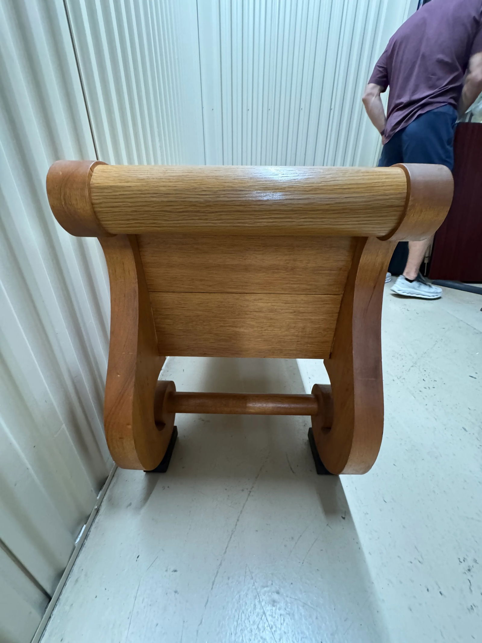 Vintage 1980s Custom Made Biedermeier Style Bench - 2