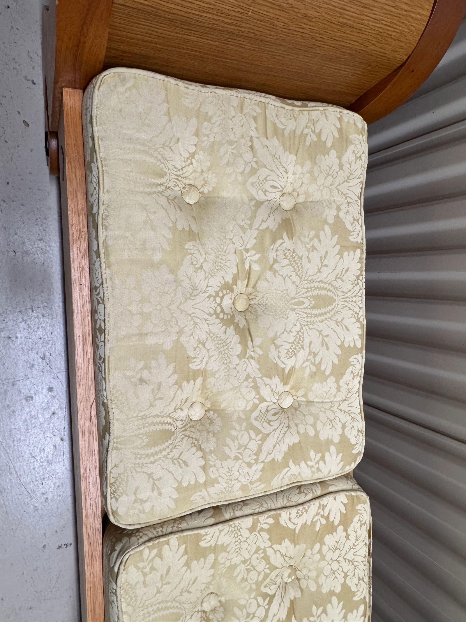 Vintage 1980s Custom Made Biedermeier Style Bench - 7