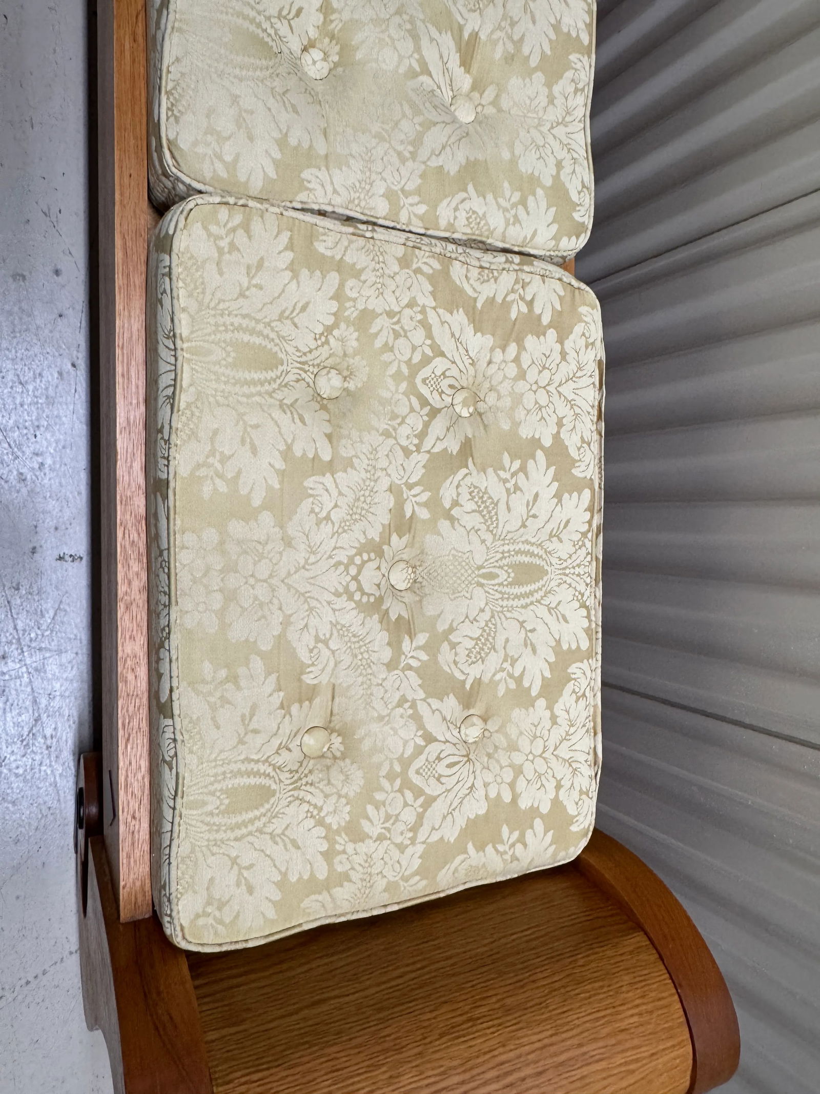 Vintage 1980s Custom Made Biedermeier Style Bench - 8