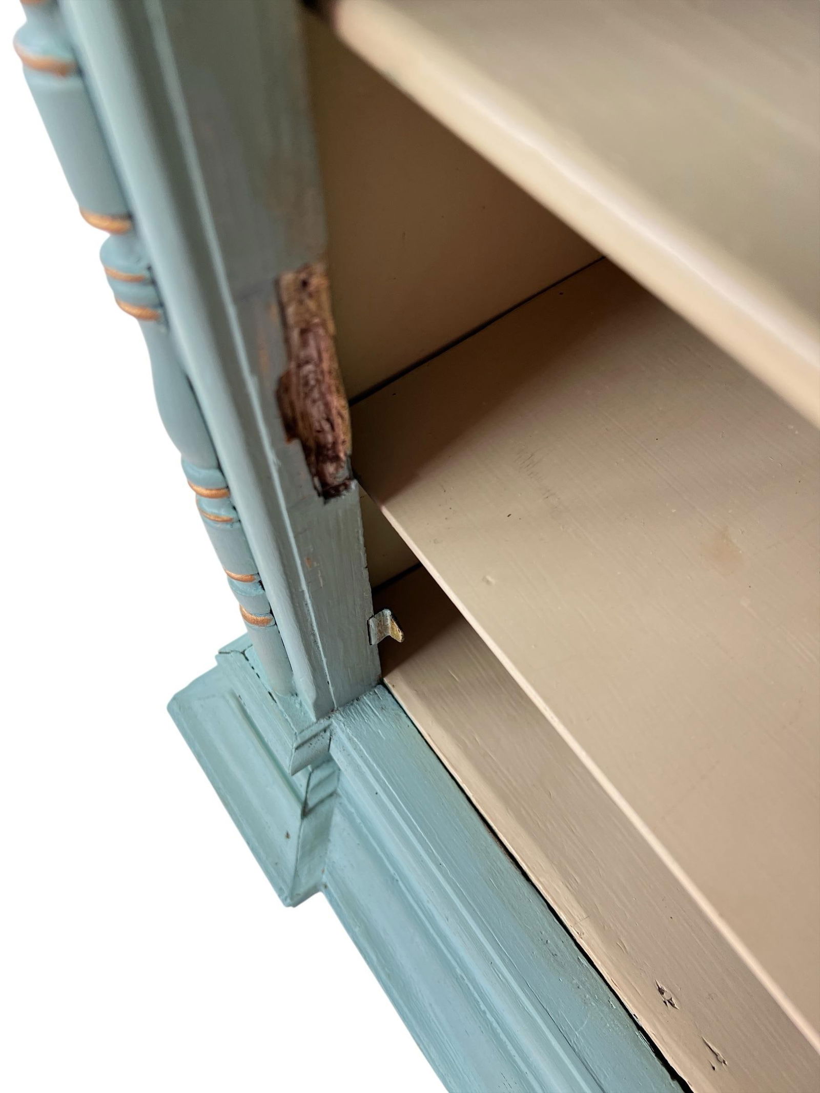 Antique French Style Display Cabinet "Hidden Compartment " - 9