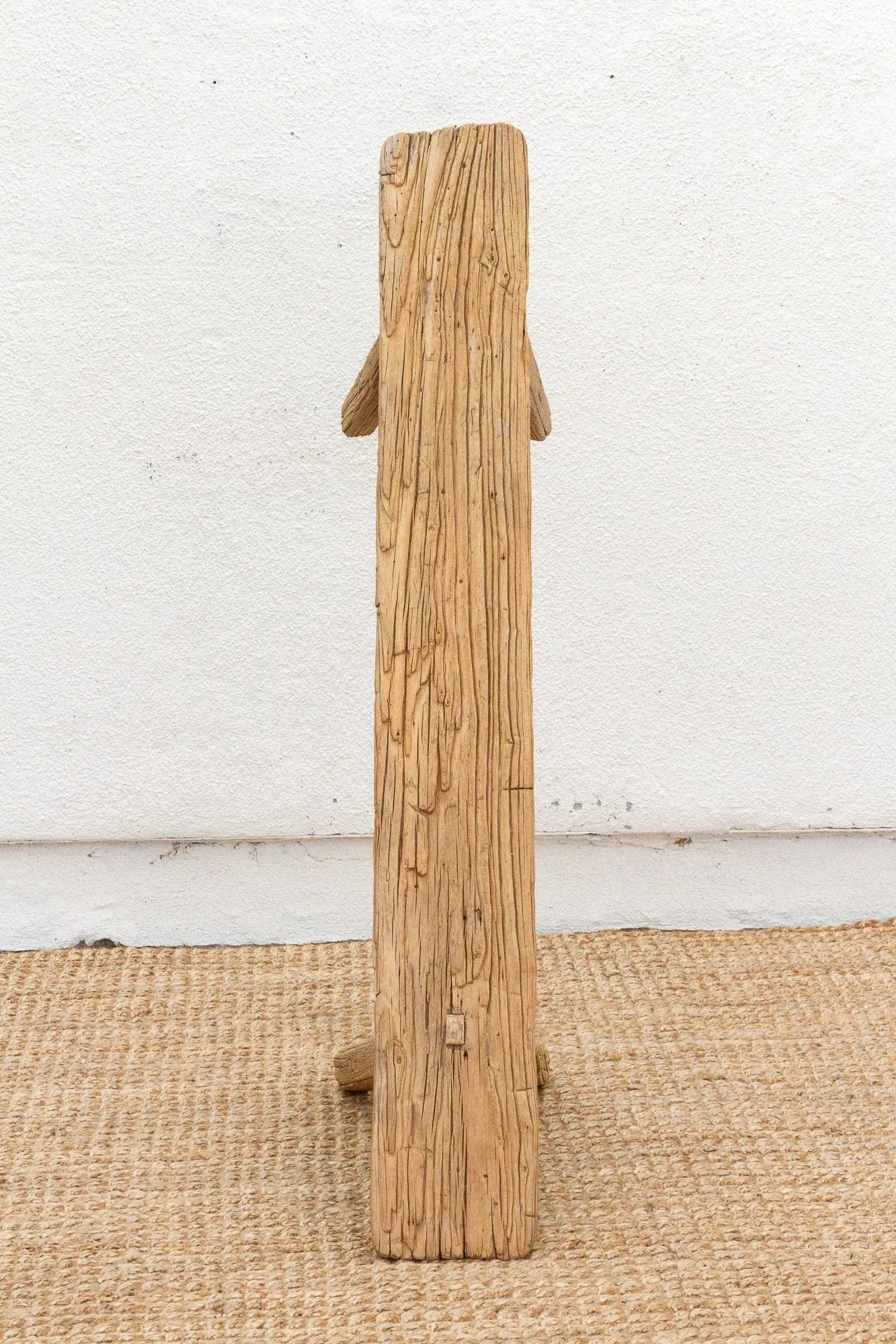 Slim Antique Farmhouse Bench - 8