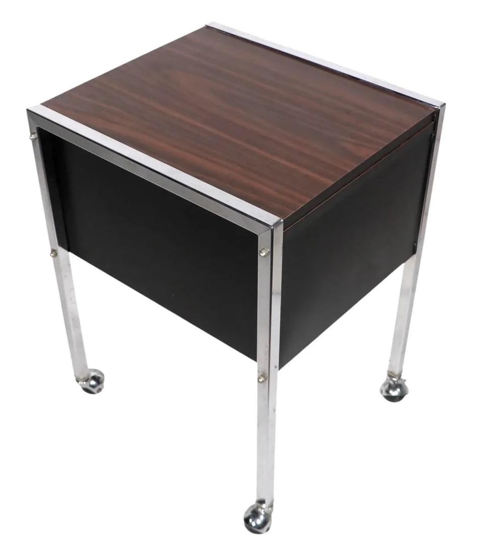 Mid Century Office Cart Rolling Table C. 1970's - 10