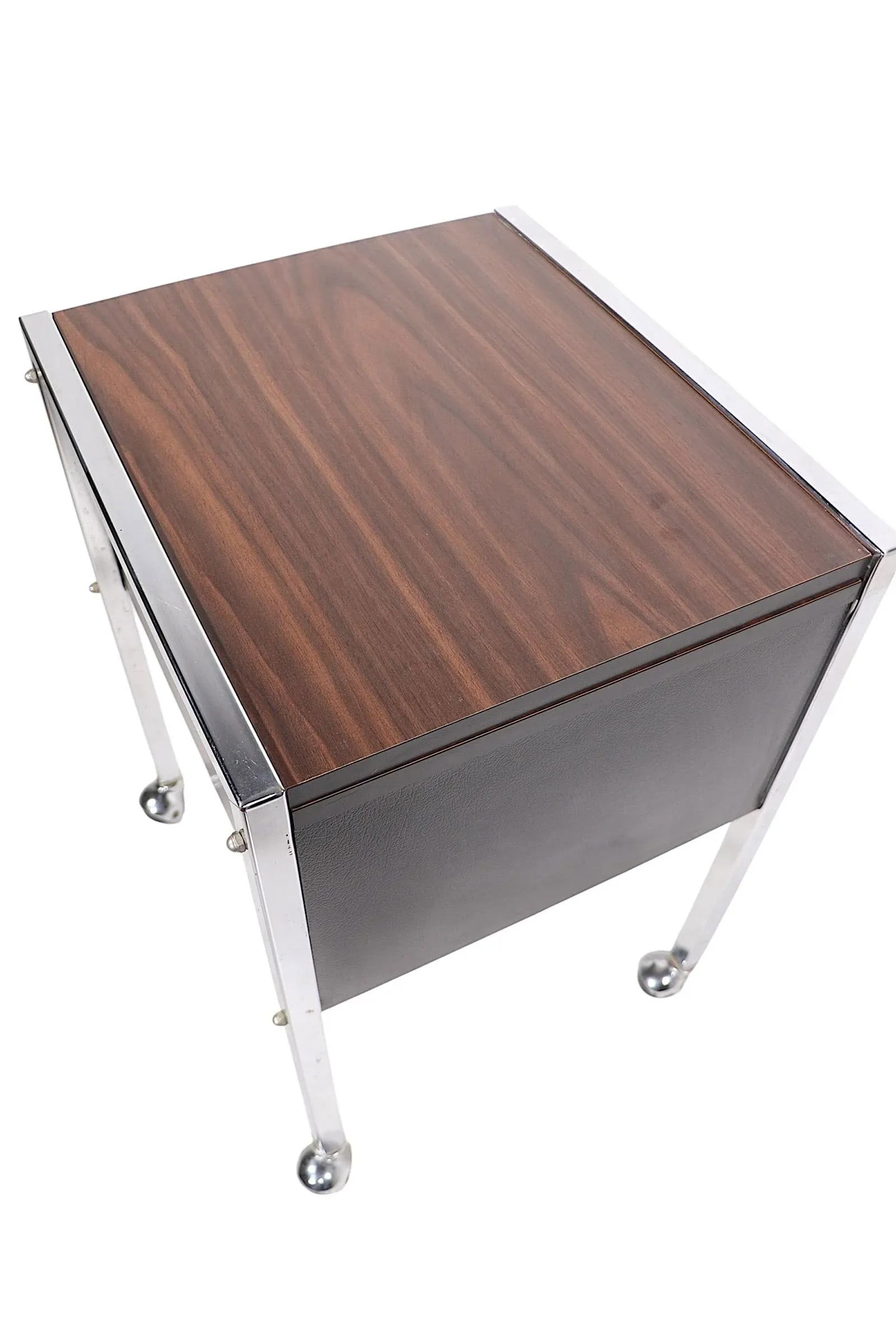 Mid Century Office Cart Rolling Table C. 1970's - 2