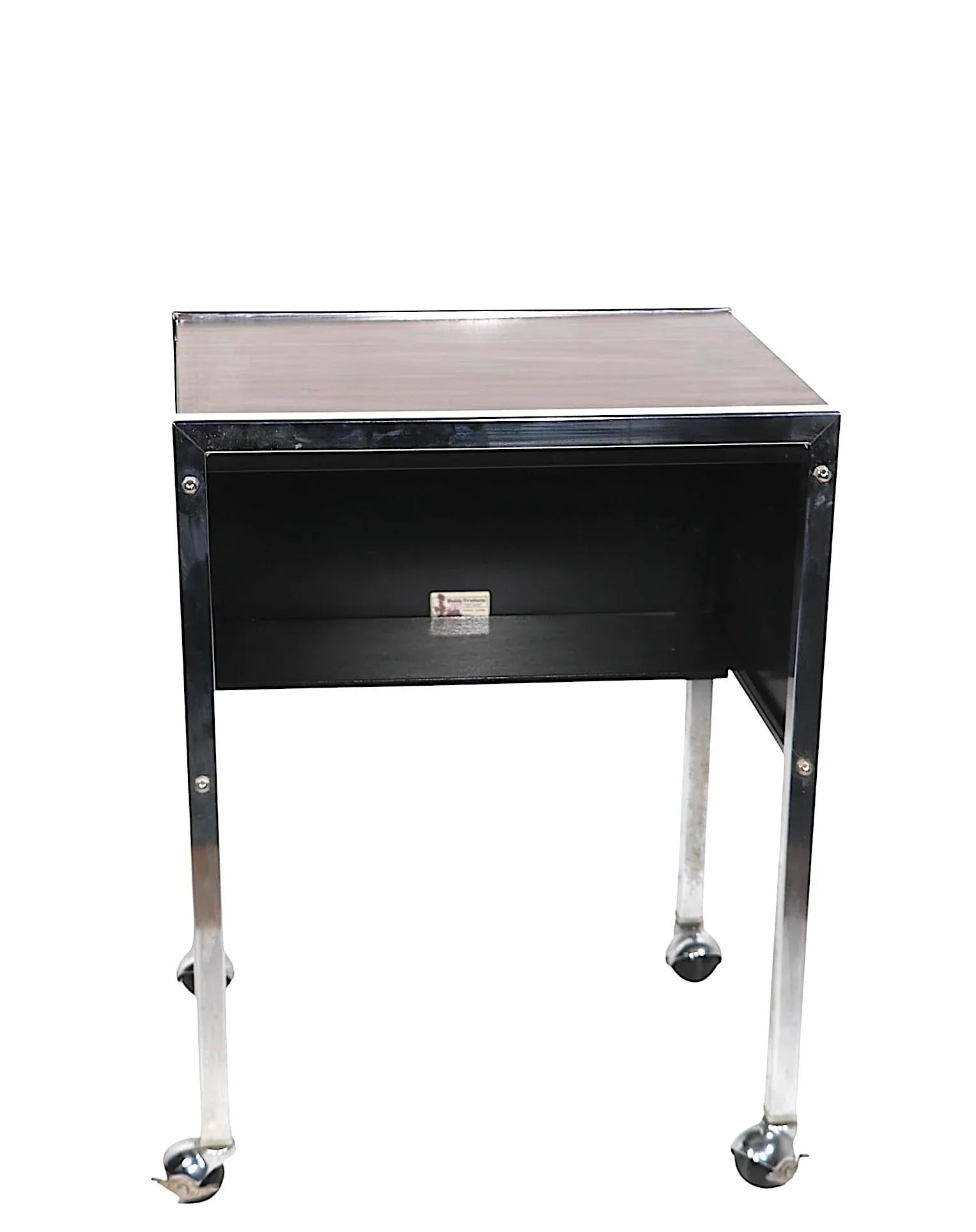Mid Century Office Cart Rolling Table C. 1970's - 6