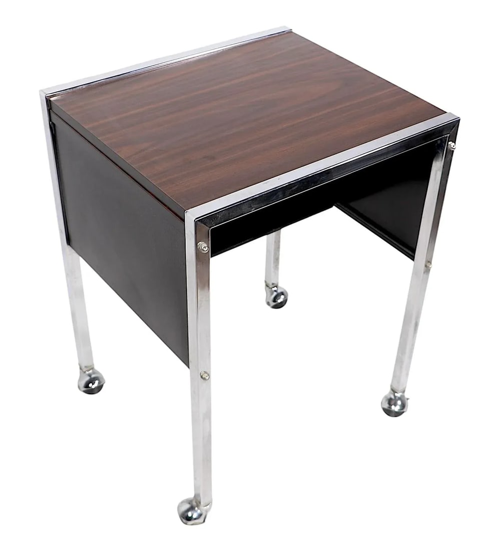 Mid Century Office Cart Rolling Table C. 1970's - 7