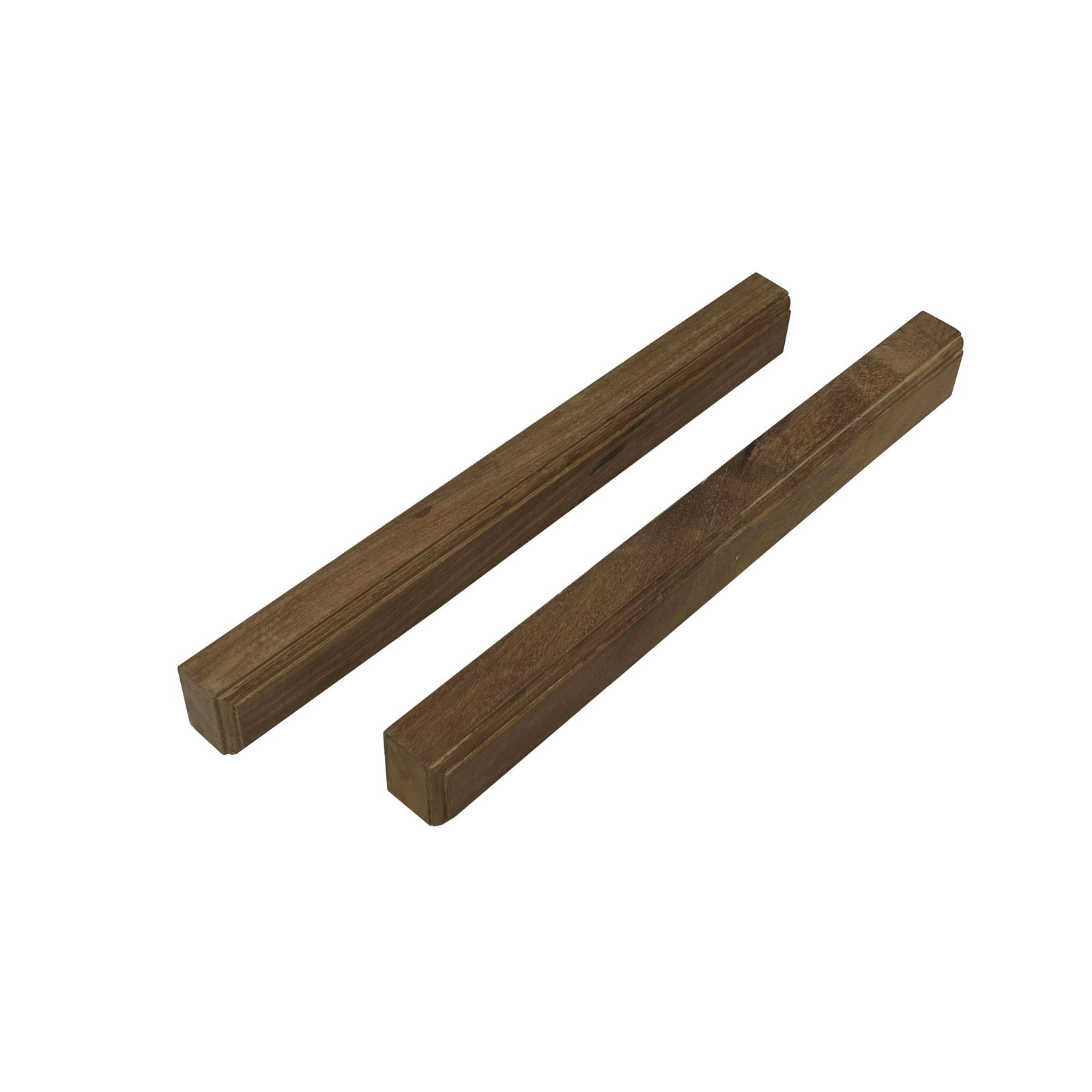 Chinese Pair Natural Wood Grain Patina Rectangular Paperweights - 4