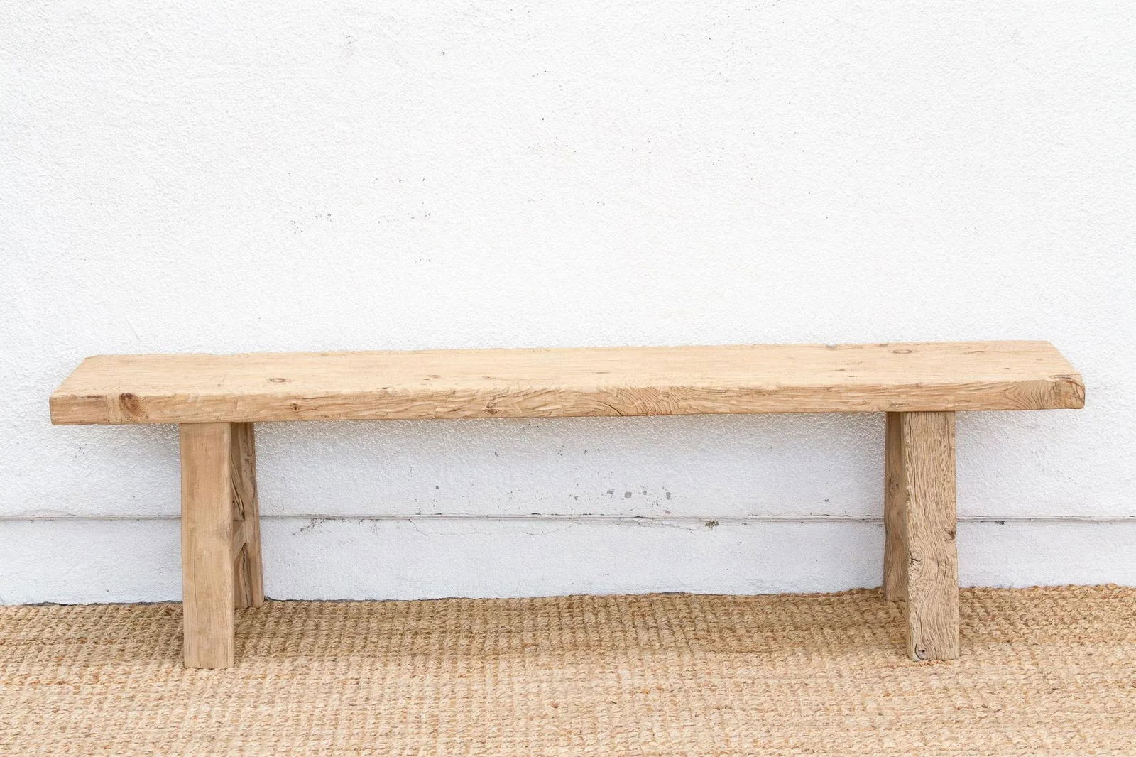 Minimalist Rustic Long Dining Bench - 3