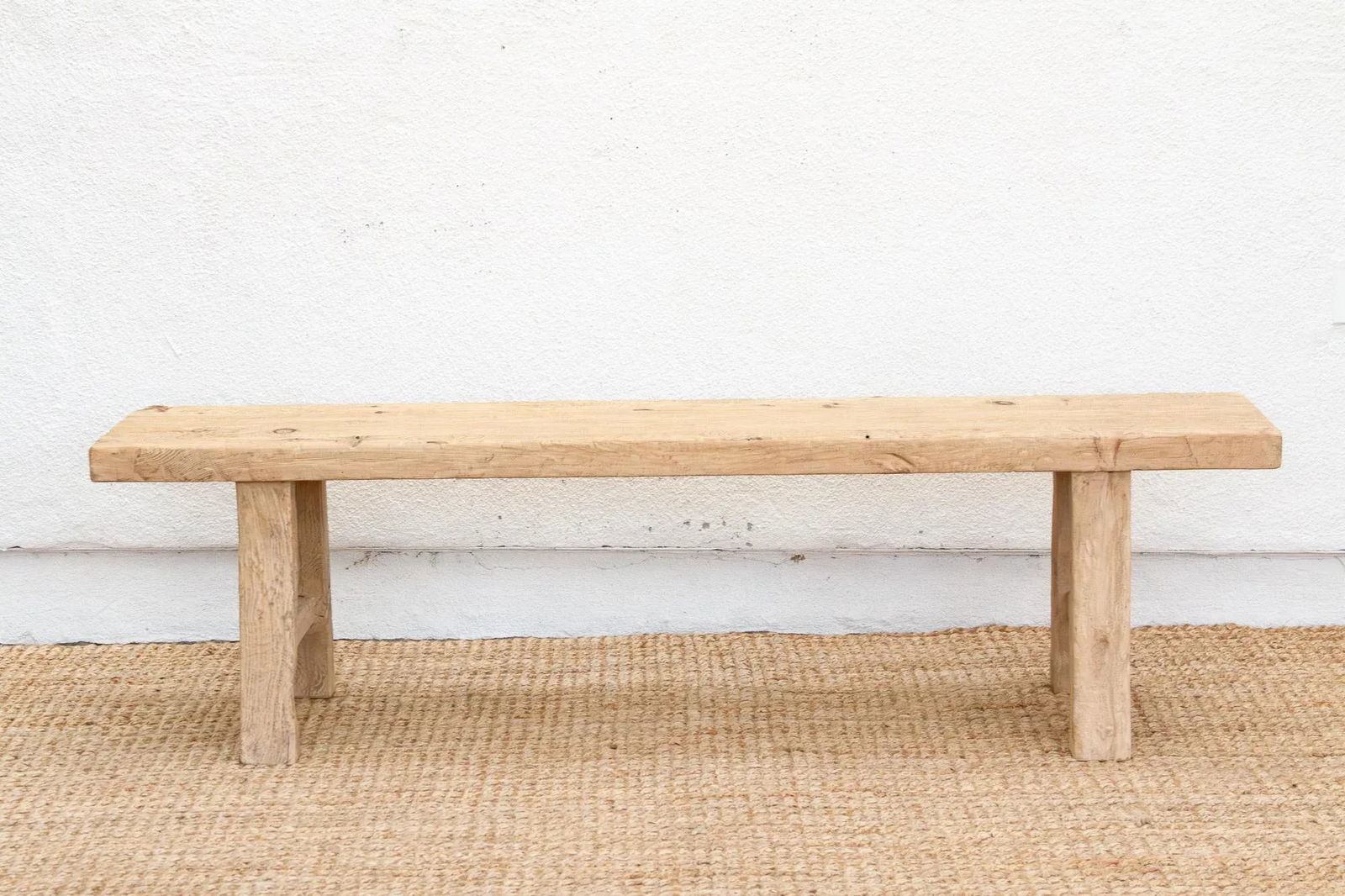 Minimalist Rustic Long Dining Bench - 4