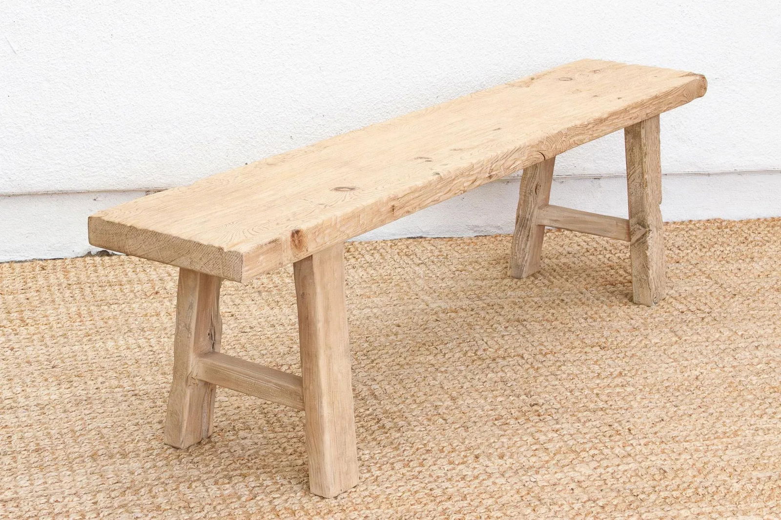 Minimalist Rustic Long Dining Bench - 6