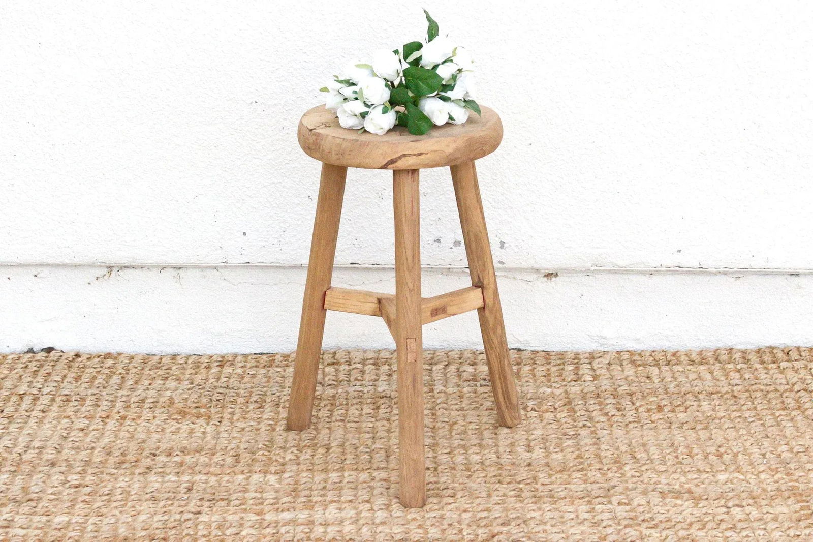 Rustic Minimalist Wooden Stool - 2