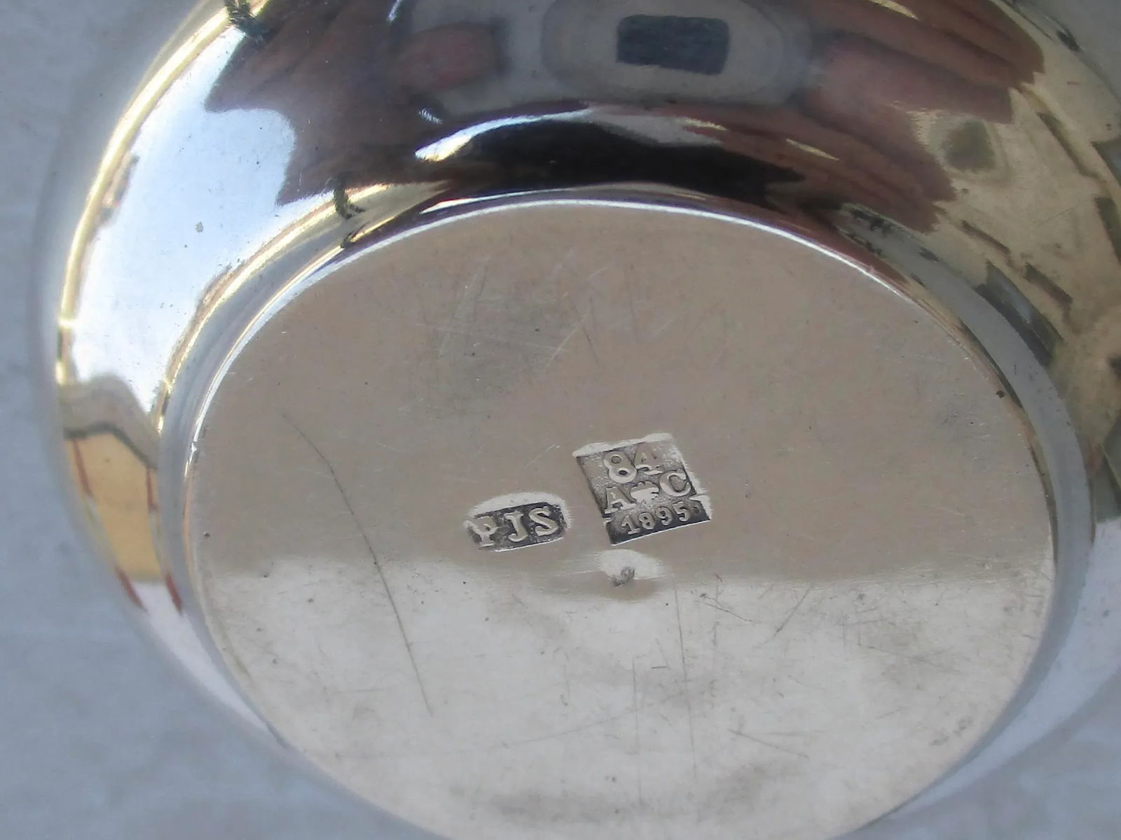 Russian Silver Salt Marked 1895 - 5