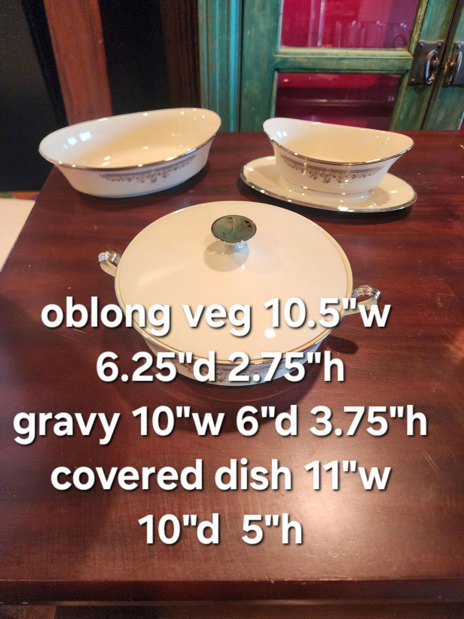 Lenox Lace Point Serving Pieces - 2