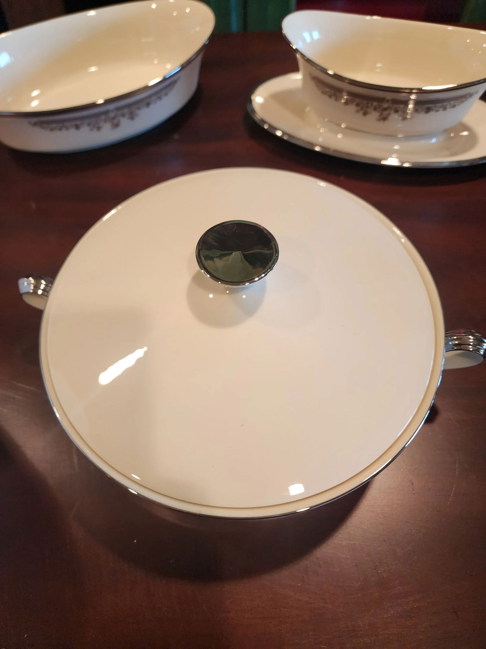 Lenox Lace Point Serving Pieces - 3