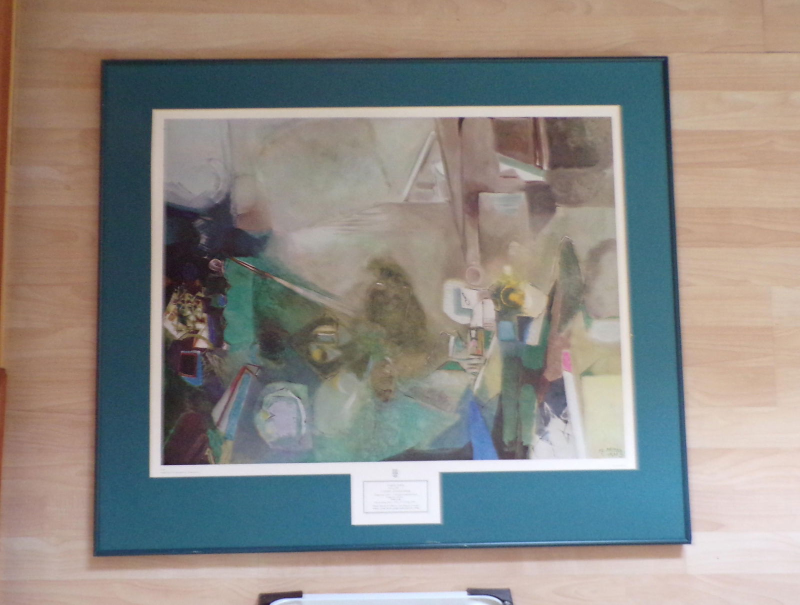 Print Entitled "Latent Antagonism" by Avigdor Arikha, Framed and Matted - 16