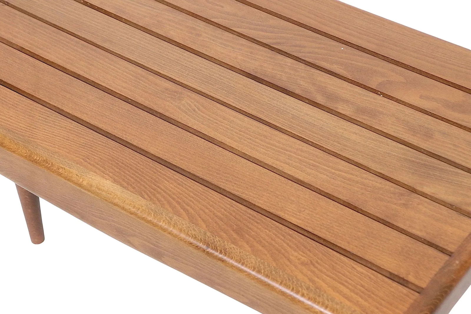 Diminutive Mid Century Slat Bench Side Coffee Table Made in Yugoslavia C 1950/70's - 10