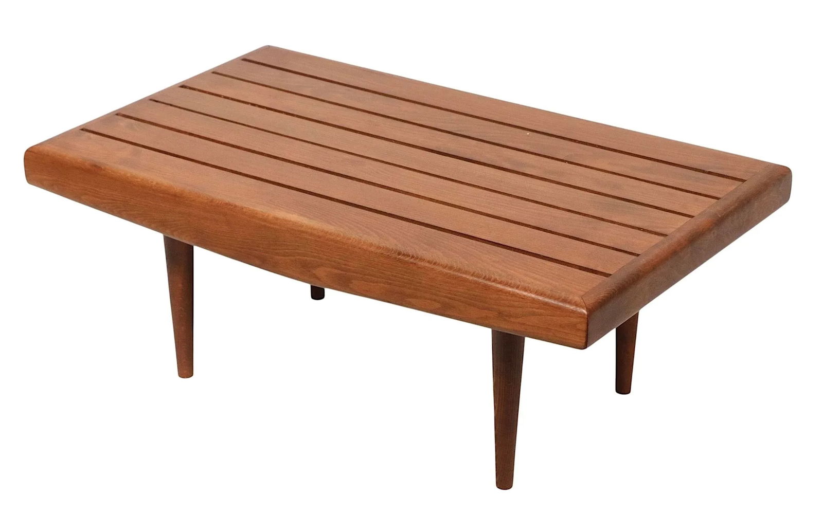 Diminutive Mid Century Slat Bench Side Coffee Table Made in Yugoslavia C 1950/70's - 5