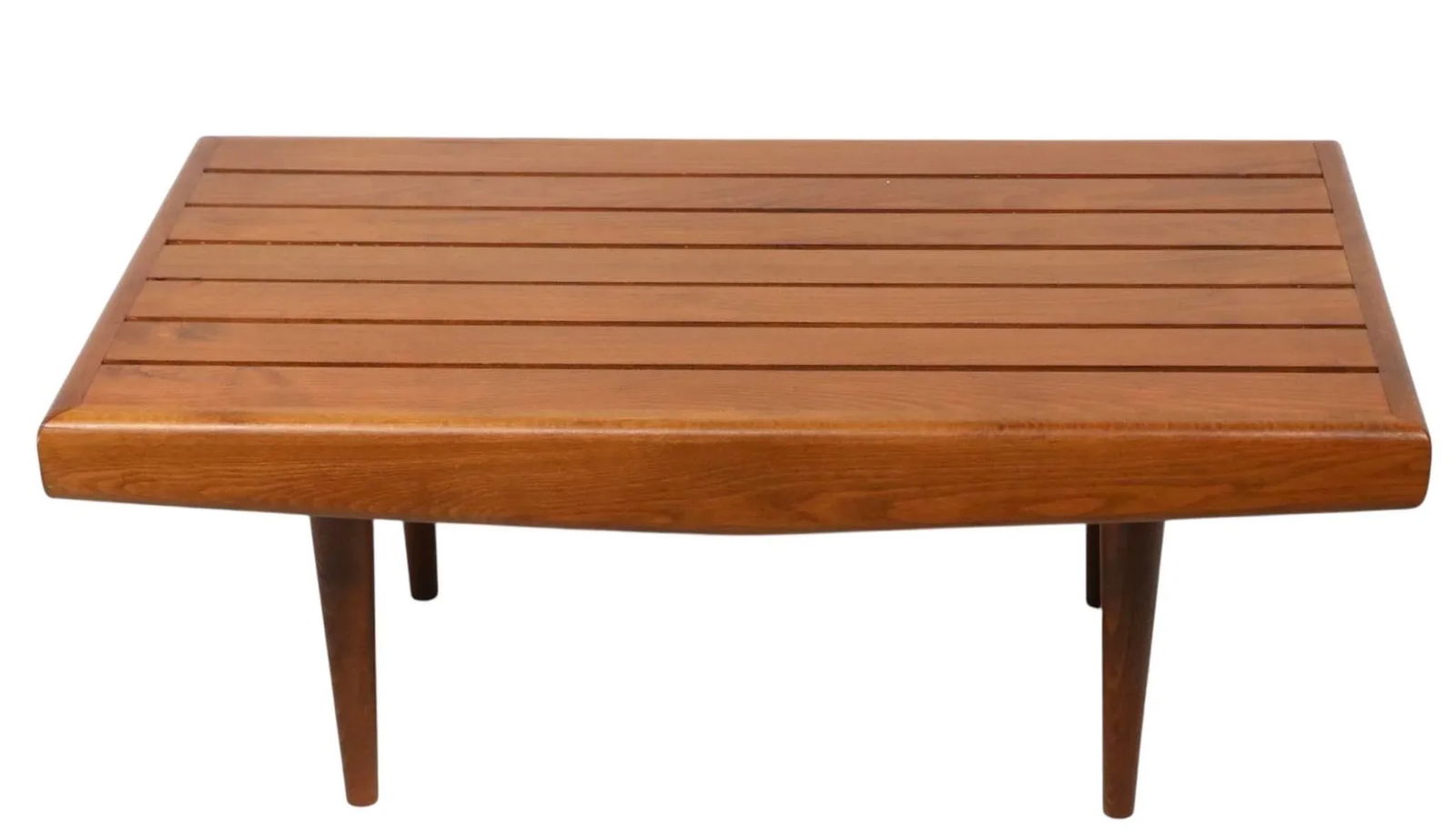 Diminutive Mid Century Slat Bench Side Coffee Table Made in Yugoslavia C 1950/70's - 6