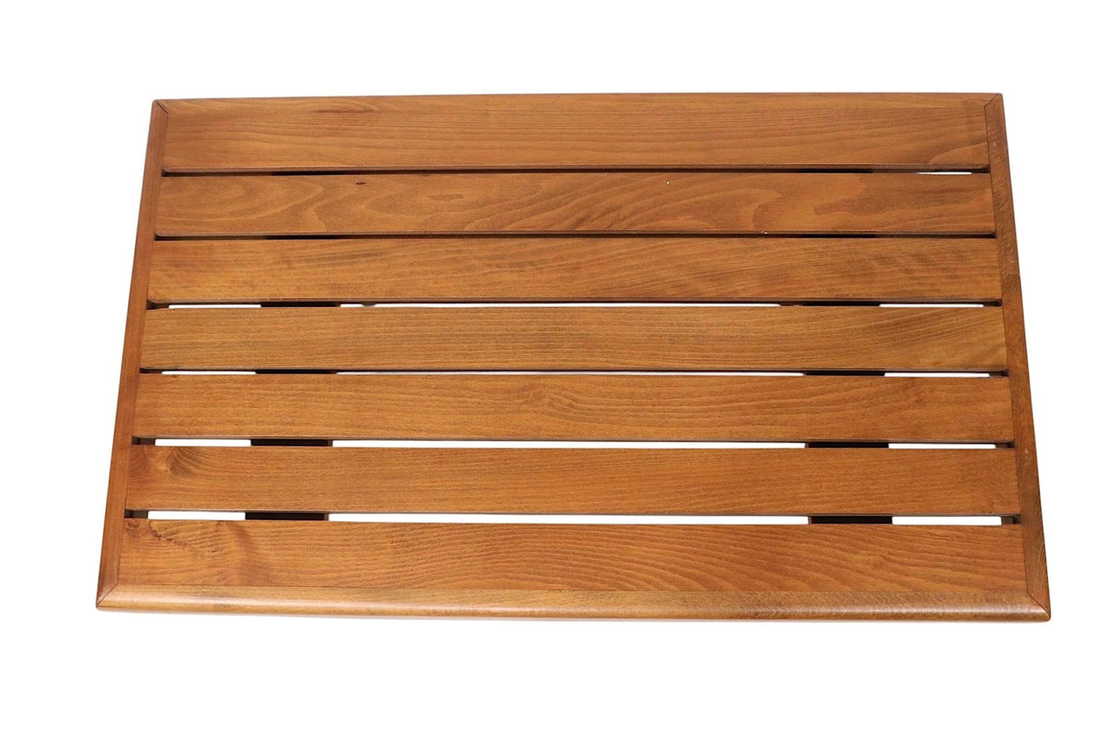 Diminutive Mid Century Slat Bench Side Coffee Table Made in Yugoslavia C 1950/70's - 9