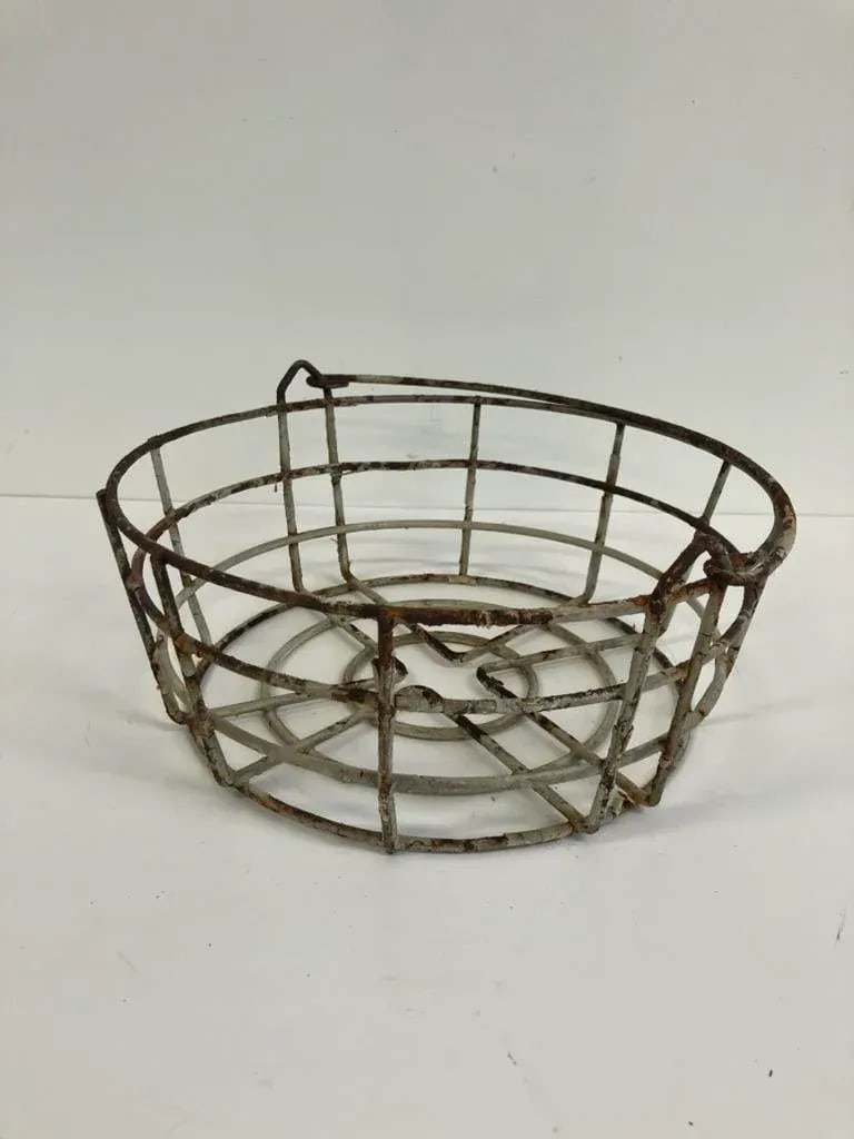 Early 20th Century Rustic Wire Basket - 5