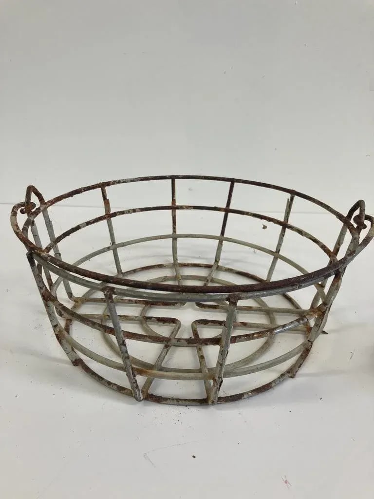 Early 20th Century Rustic Wire Basket - 6