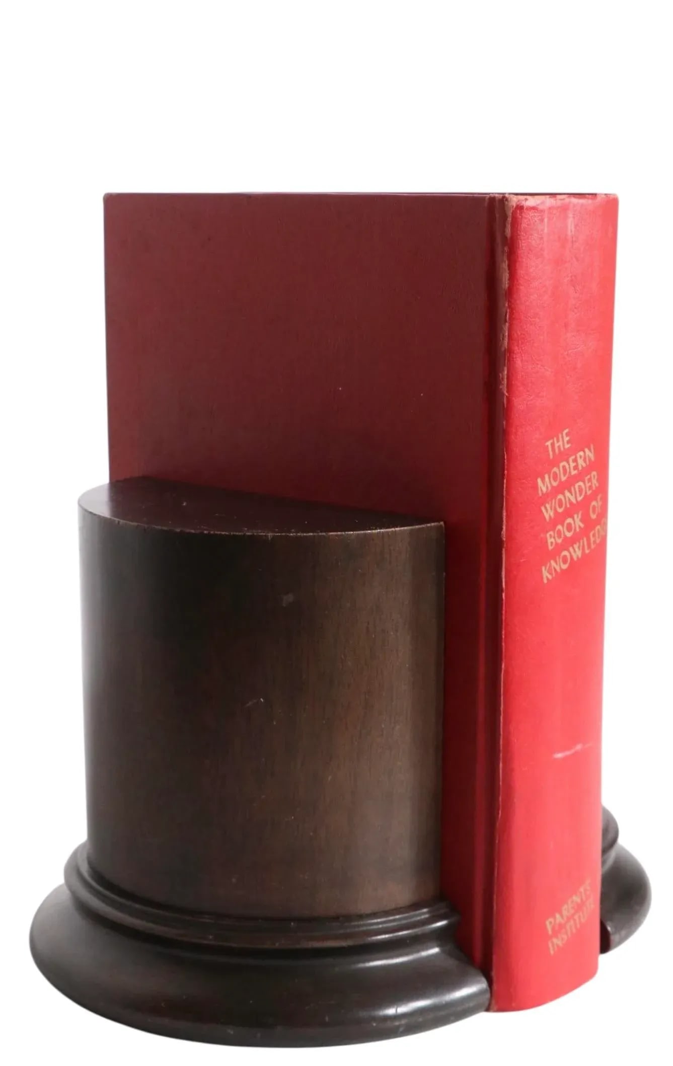 Pair of Mid 20th Century Wood Column Bookends - 5
