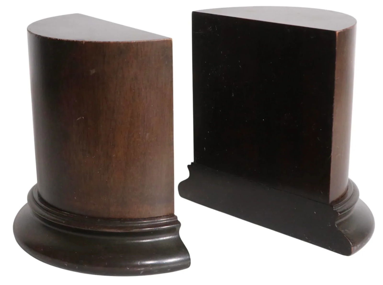 Pair of Mid 20th Century Wood Column Bookends - 6