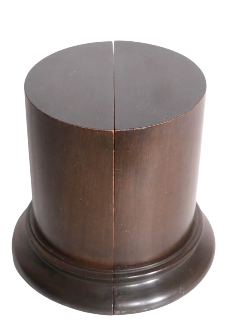 Pair of Mid 20th Century Wood Column Bookends - 8