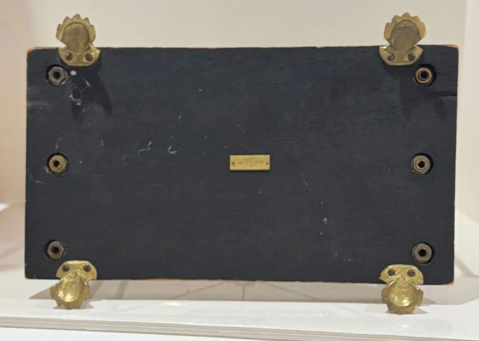 Vintage Glo-Mar Brass and Ebonized Wood Regency Magazine Rack - 6