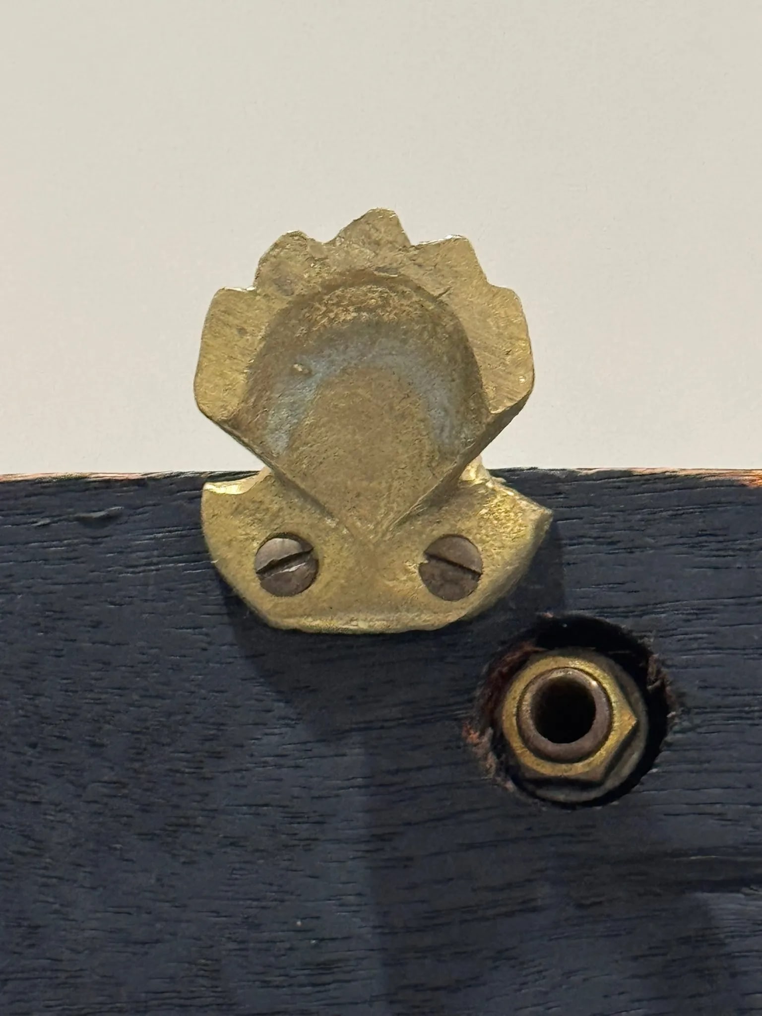 Vintage Glo-Mar Brass and Ebonized Wood Regency Magazine Rack - 8