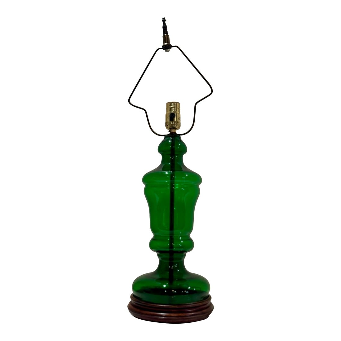 1940s Green Murano-Style Blown Glass Lamp (1 of 6)