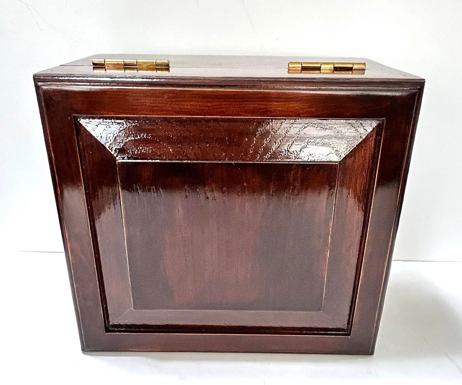 1960s Large Solid Oak Decorative Box - 5