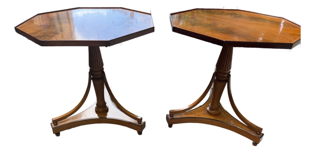 Pair of Continental Biedermeier-Style Side Tables (1 of 14)