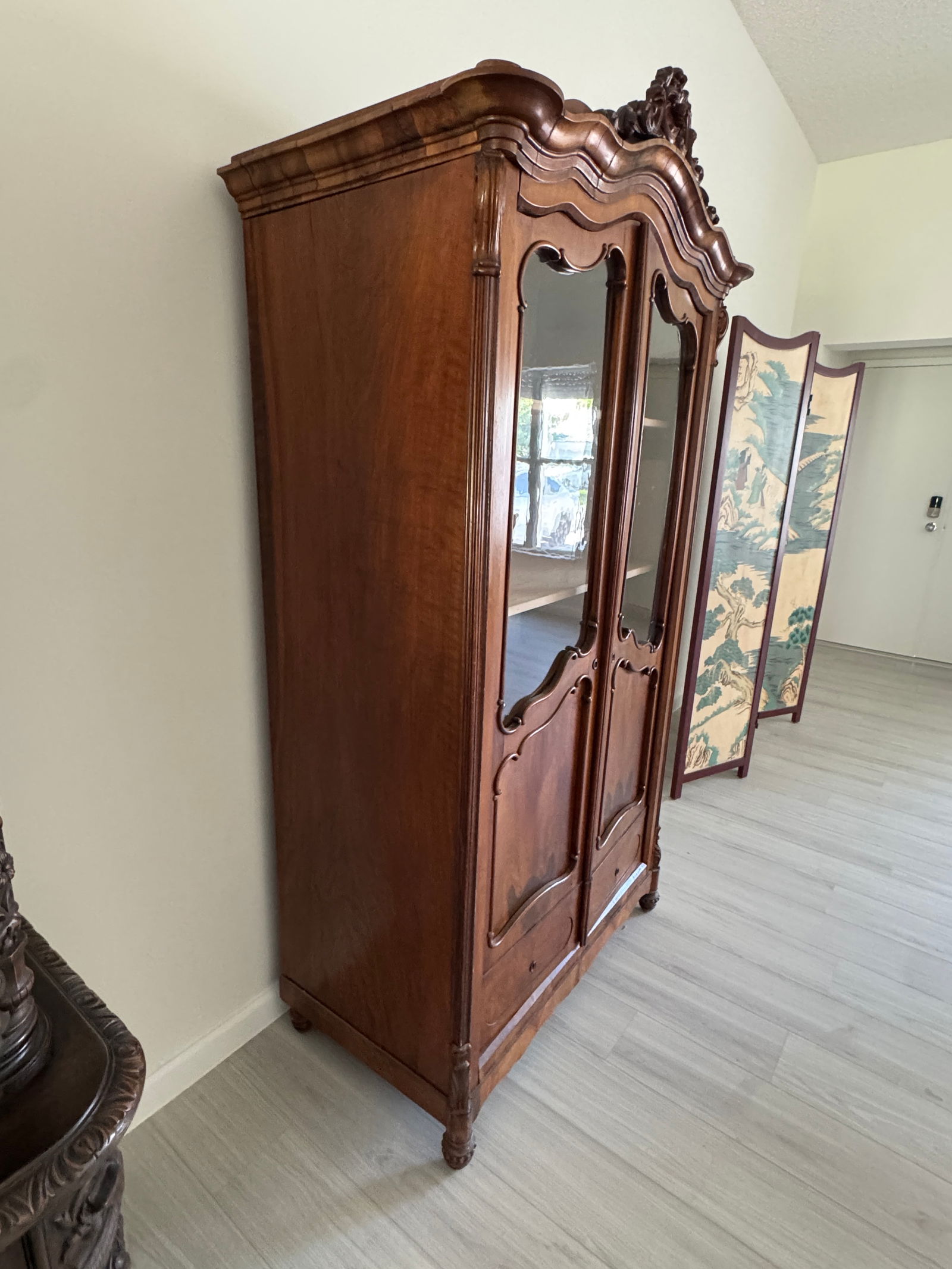 19th Century French Provincial Showcase China and Display Cabinet - 2