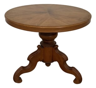 Antique Victorian Pedestal Parlor Side Table