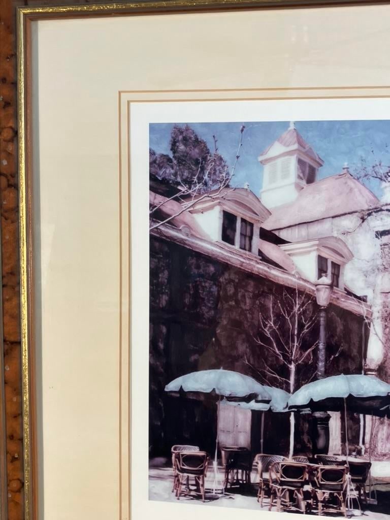 Ernesto RodrÃ­guez Hand-Colored Photograph – Outdoor Café Scene, Signed - 6