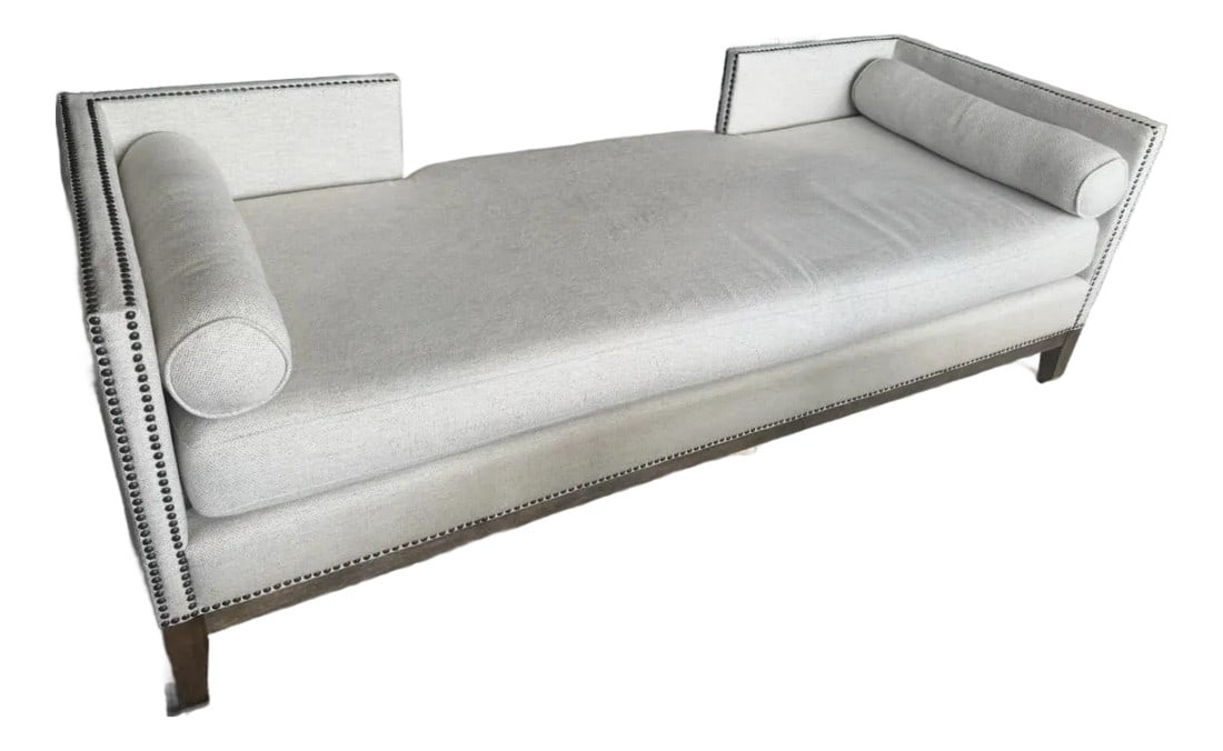 Mercury Chaise Lounge by Four Hands: Bring luxury lounging to your space with the Mercury Chaise Lounge by Four Hands. Designed with modern sophistication, this chaise pairs sculptural lines with exceptional comfort, making it a