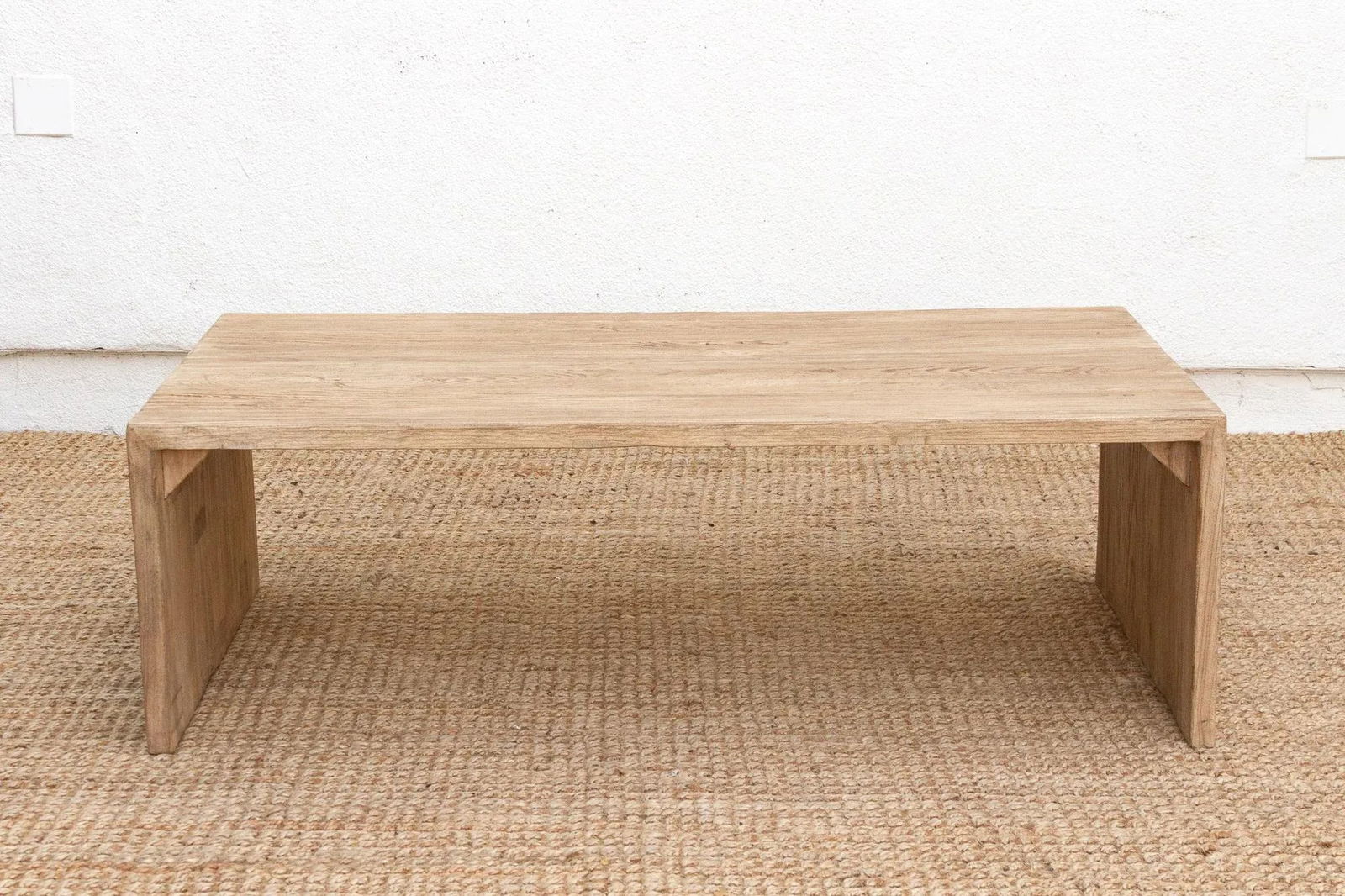 Contemporary Farmhouse Waterfall Coffee Table - 10