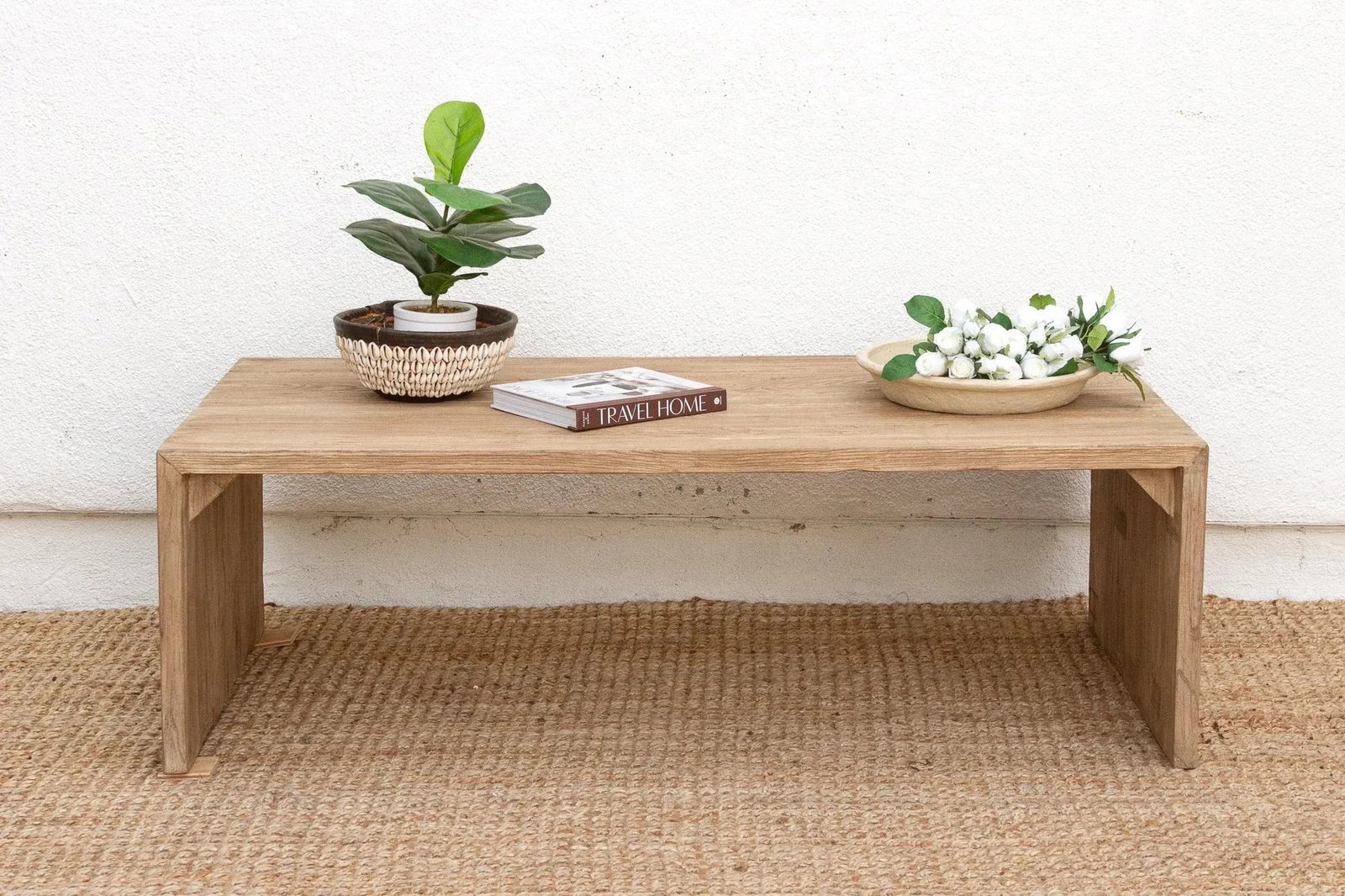 Contemporary Farmhouse Waterfall Coffee Table - 11