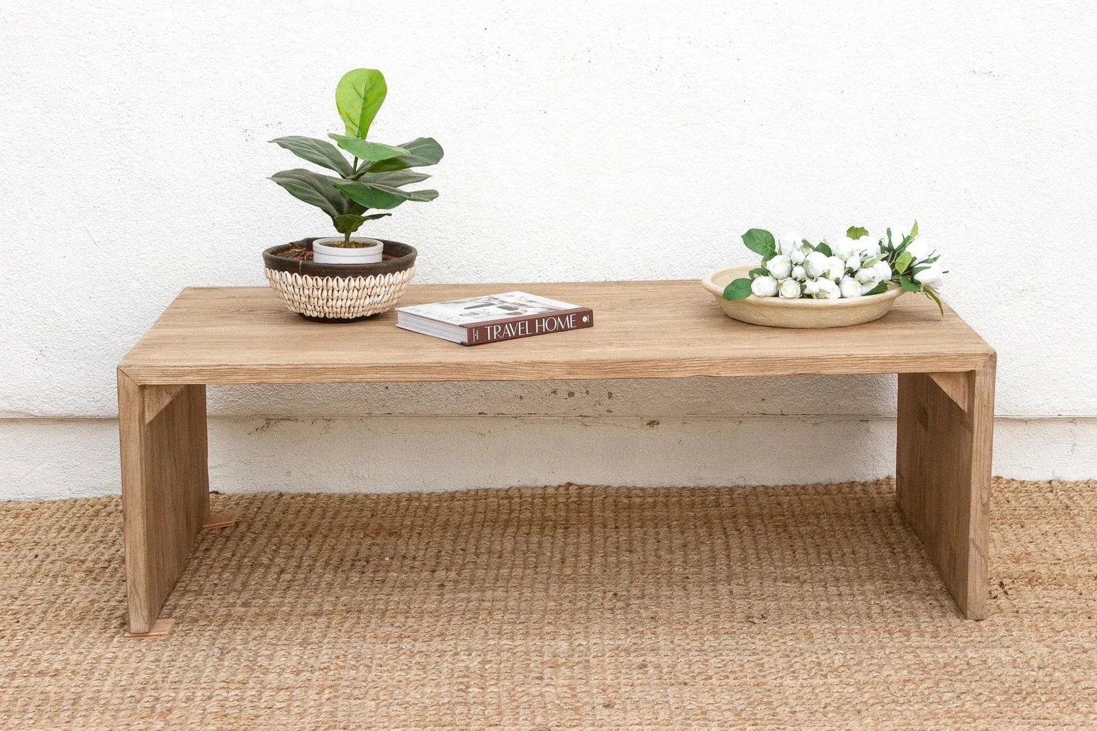 Contemporary Farmhouse Waterfall Coffee Table - 2
