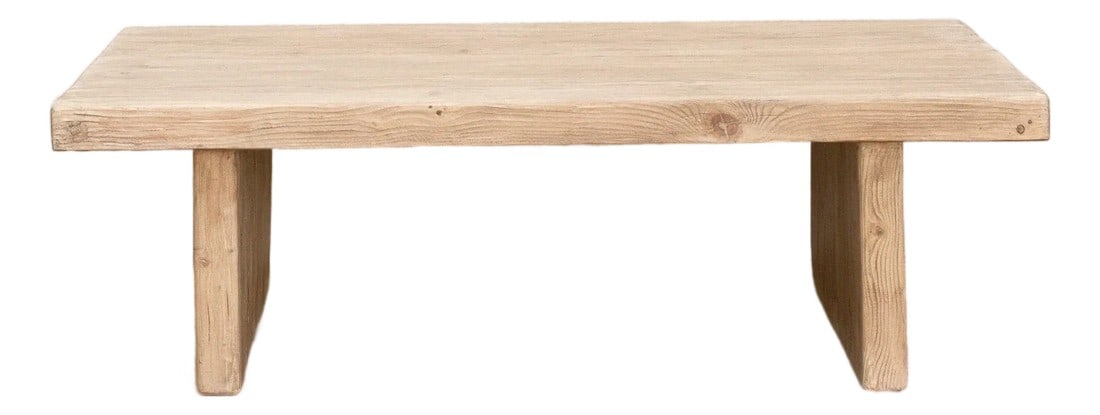 Primitive Coffee Table From Old Wood: A study in opposites, where raw strength meets a whisper of light. This primitive coffee table, crafted from a solid thick top of old wood, possesses a paradox. It feels profoundly robust and